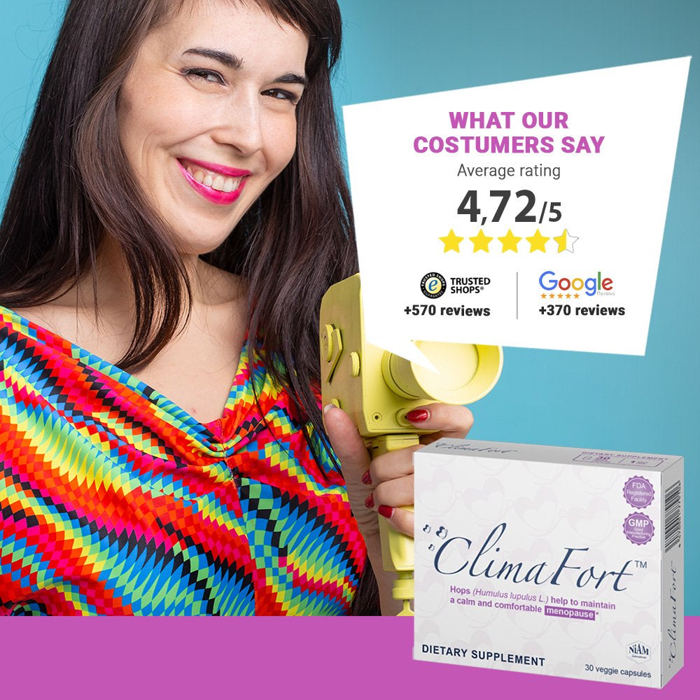 Climafort | Menopause Supplement | Premenopause Hormone Balance. Safe Multi | Symptom Menopause Relief: Hot Flashes, Irritability & More - 30 Day Supply (30 Veggie Capsules)