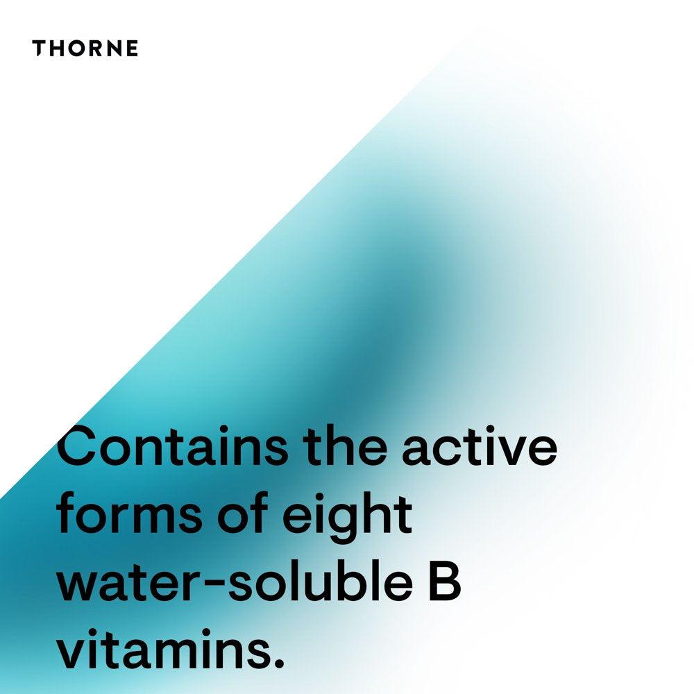 Thorne B-Complex #12, Vitamin B Complex with Active B12 and Folate, 60 Capsules