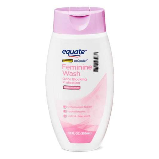 Equate Feminine Wash; Vaginal Cleanser Helps Stop Odor from Happening, 12.0 Ounce