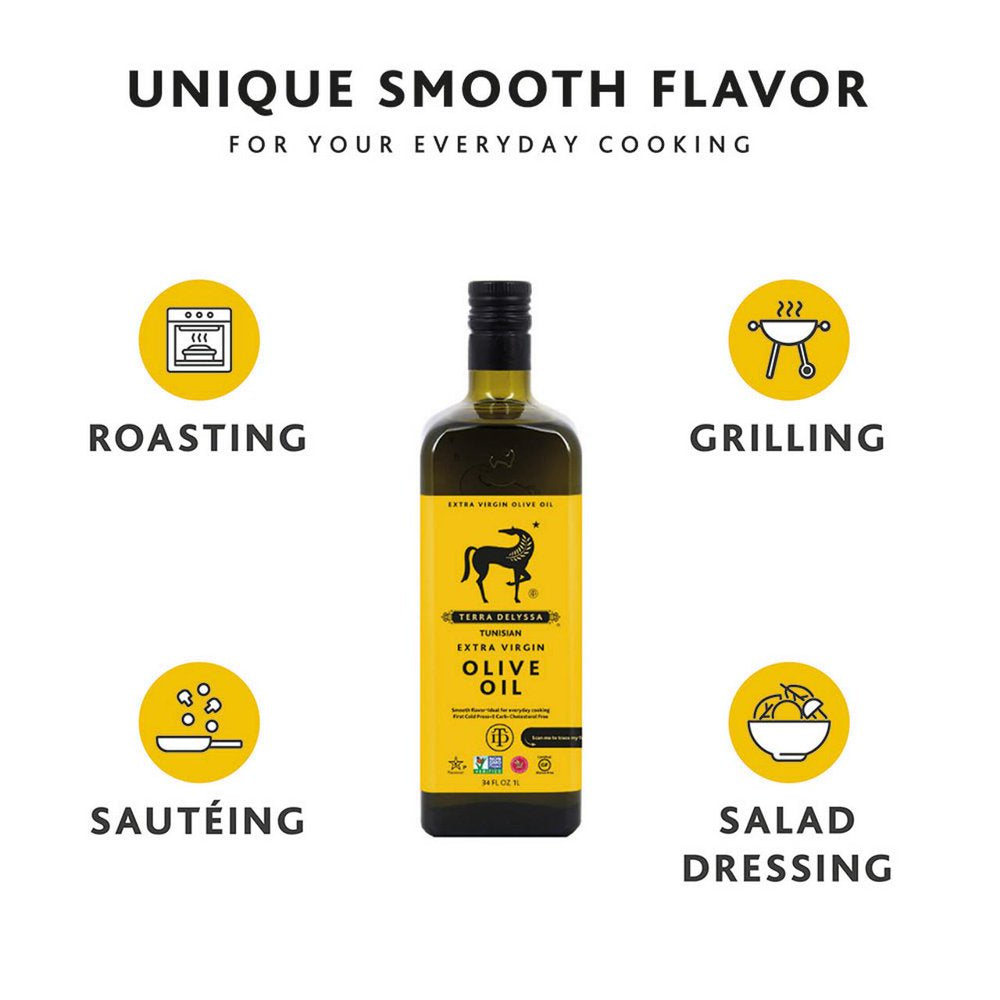 Terra Delyssa Extra Virgin Olive Oil, 34 Fl Oz Glass