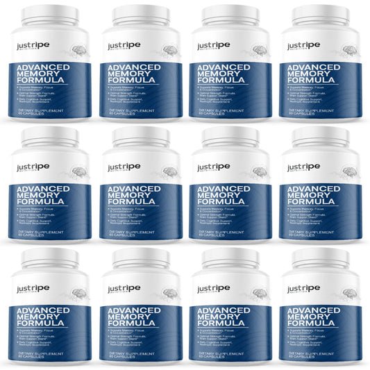 12 Pack Advanced Memory Formula- Best Nootropic Brain Supplement Memory & Focus
