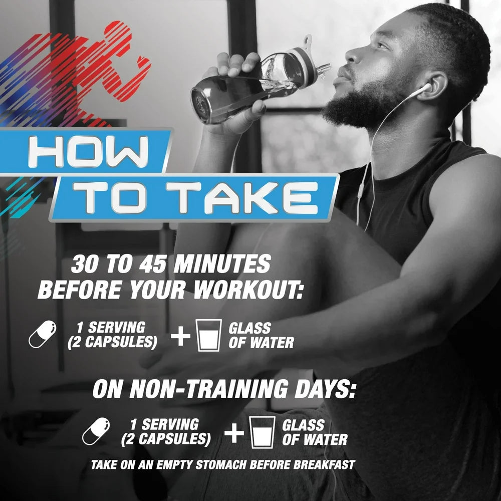 Extra Strength Nitric Oxide Supplement L Arginine 3X Strength - Citrulline Malate, AAKG, Beta Alanine - Premium Muscle Supporting Nitric Booster for Strength & Energy to Train Harder - 120 Capsules