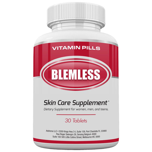 Blemless 30 Ct- Designed as Clear Skin Supplement Pills for Oily Skin & Blemishes for Women, Men, and Adults