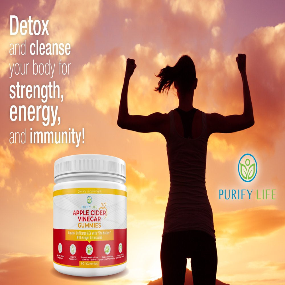 Apple Cider Vinegar Gummies - Unfiltered ACV (3 Month Supply) Weight Loss Alternative to Capsules and Pills for Belly Fat Burner - Immune System Support, Detox, Metabolism, Acid Reflux - Kids & Adults