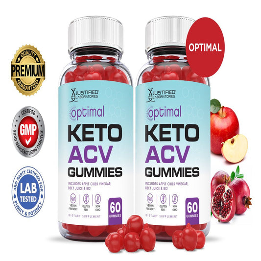 (2 Pack) Optimal Keto ACV Gummies 1000MG Dietary Supplement 120 Gummys - Nutricity.com.au