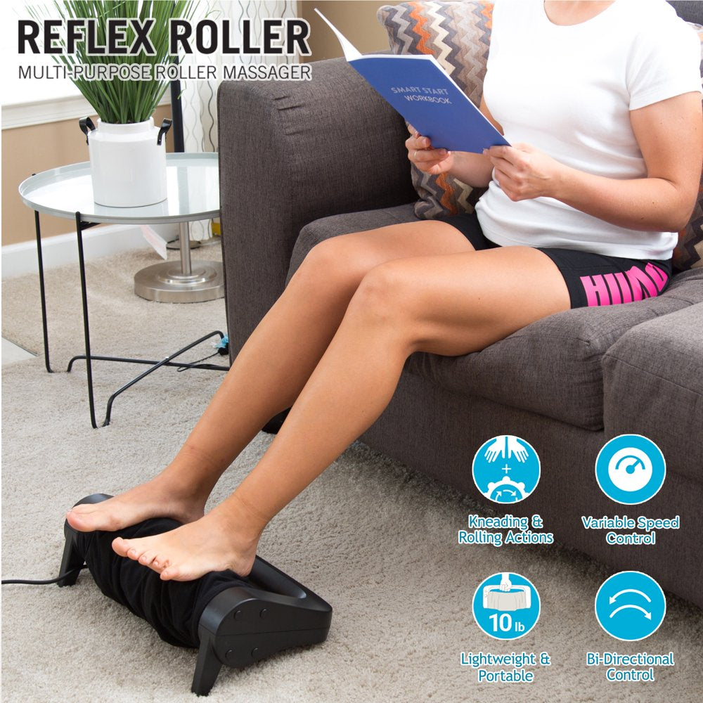 Electric Foot Massager Calf Roller Reflexology Shiatsu Acupressure Massage Daiwa Felicity Reflex Roller