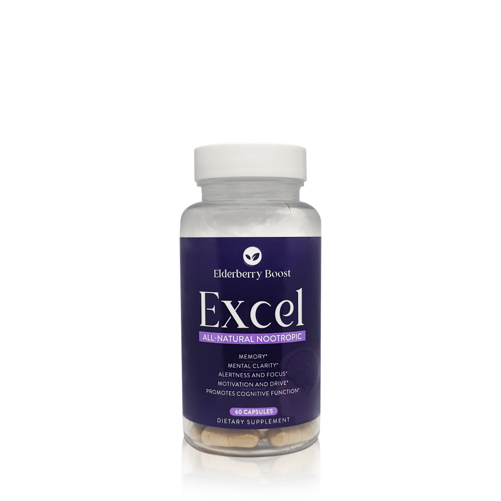 Excel - All-Natural Nootropic Brain Supplement - Safe for Kids and Adults