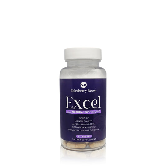 Excel - All-Natural Nootropic Brain Supplement - Safe for Kids and Adults