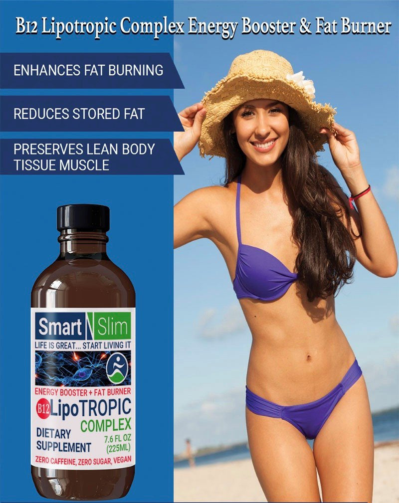 B12 Lipotropic Complex Fat Buster + Energy Booster Liquid Supplement, 30 Days Supply ( 2 Bottles Total 15.20 Fl. Oz). SPECIAL PROMO GET 1 BOTTLE FREE