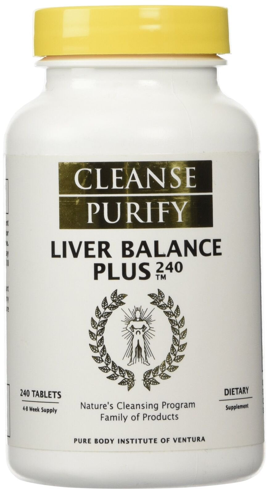 CLEANSE PURIFY LIVER BALANCE plus (240 Tablets) 4-8 Week Supply DIETARY SUPPLEMENT