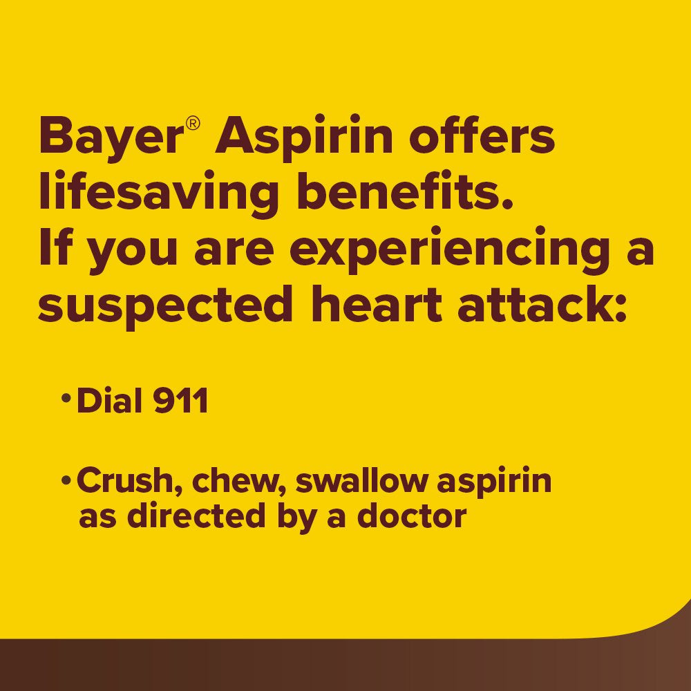 Aspirin Regimen Bayer Low Dose Pain Reliever Enteric Coated Tablets, 81Mg, 300 Count