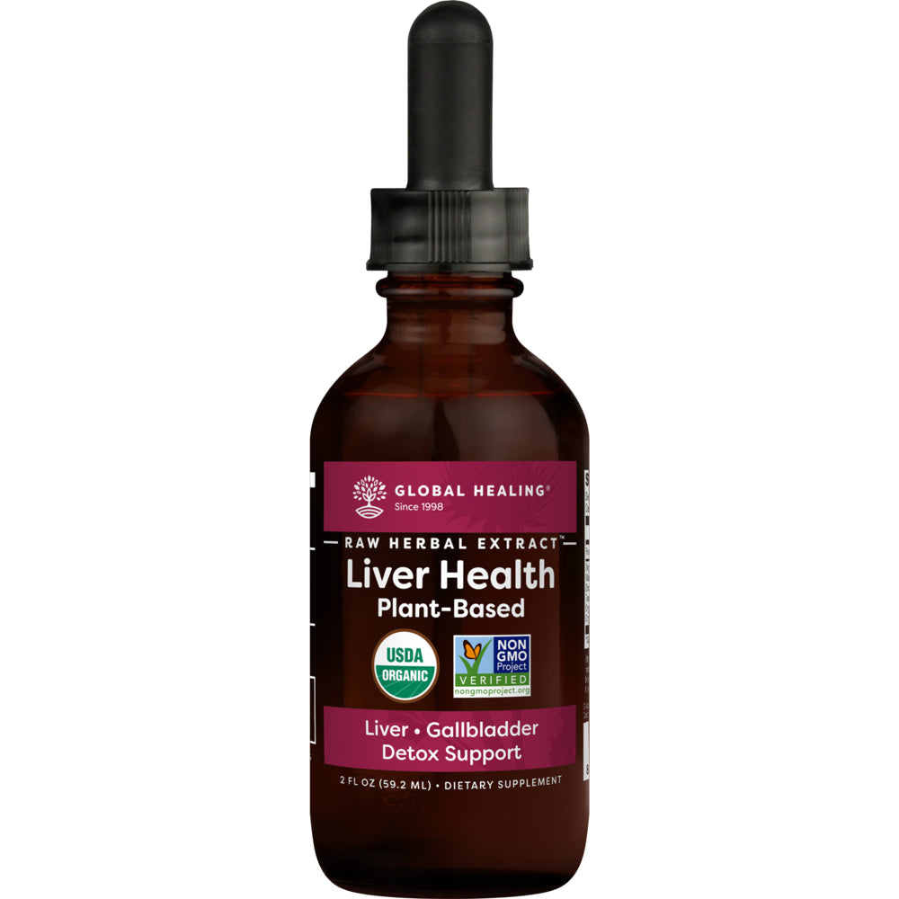 Global Healing Liver Health Liquid Supplement, Detox & Repair, 2 Fl Oz