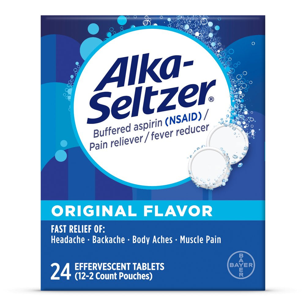 Alka-Seltzer Original Effervescent Tablets, 24 Ct
