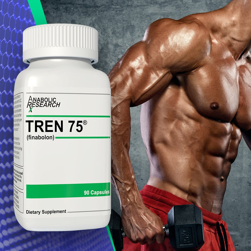 Anabolic Research Tren 75 - Supplement for Muscle Hardening and Power - 90 Capsules