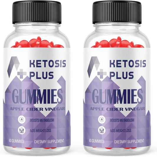 (2 Pack) Ketosis plus ACV Gummies - Supplement for Weight Loss - Energy & Focus Boosting Dietary Supplements for Weight Management & Metabolism - Fat Burn - 120 Gummies - Nutricity.com.au