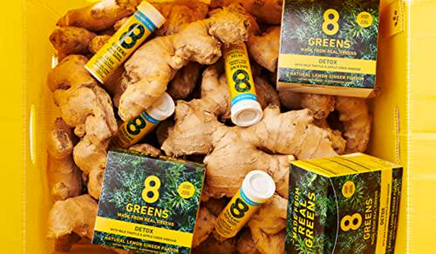 8Greens Detox Fizzy Tablets - Packed with 8 Powerful Super Greens (1 Tube/10 Tablets)