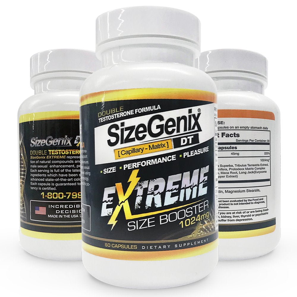 Sizegenix Extreme Booster Dietary Supplement 1024 Mg - 1 Month Supply