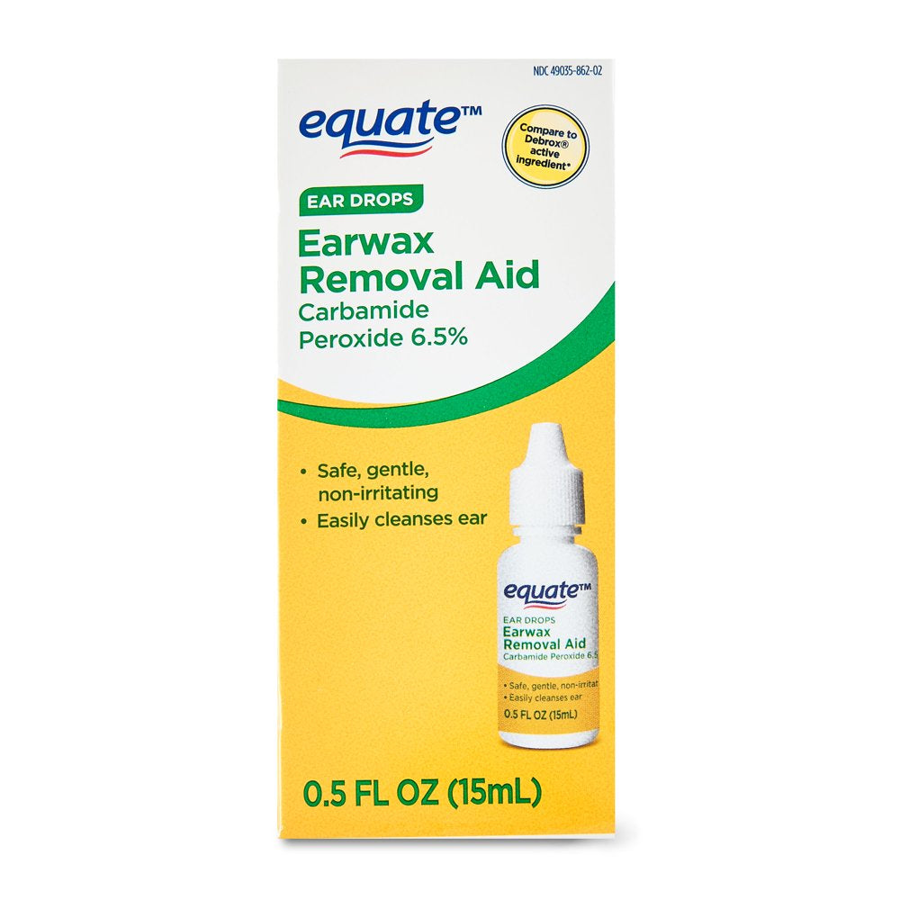 Equate Ear Drops Earwax Removal Aid, 0.5 Fl Oz