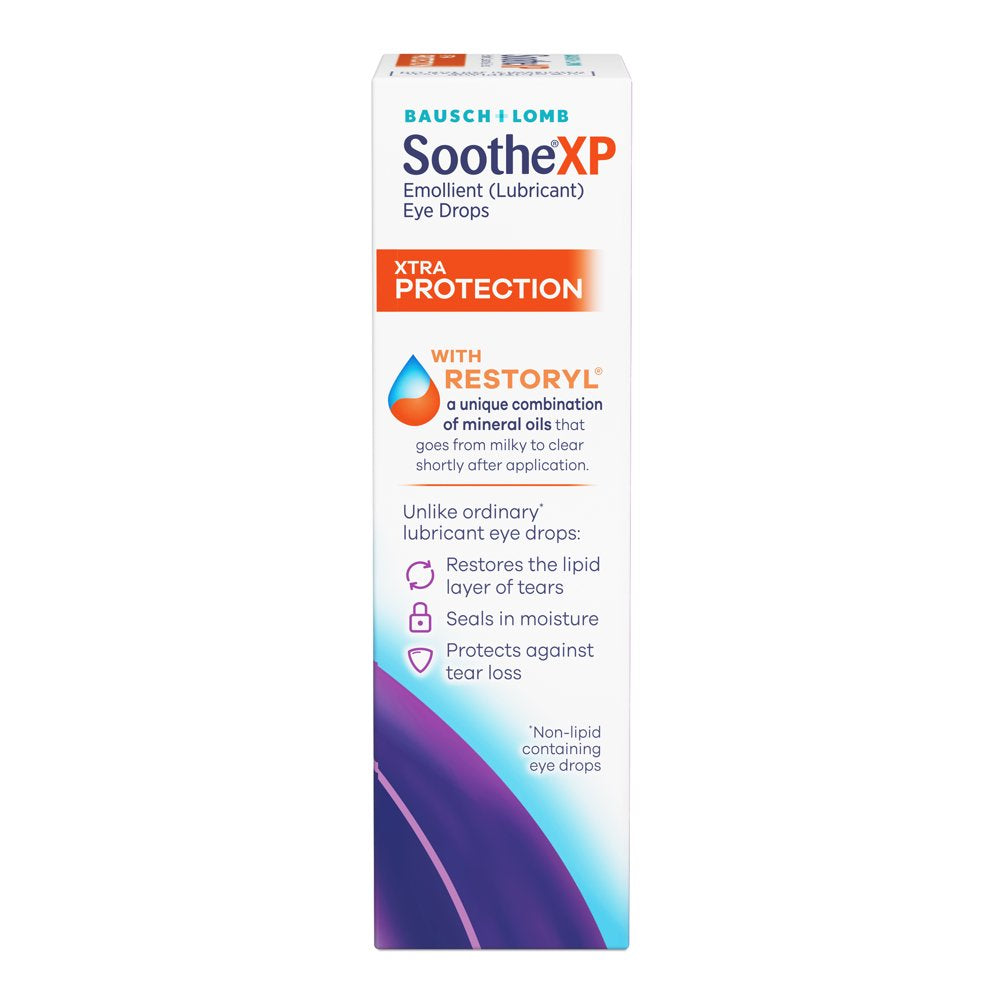 Soothe® XP Eye Drops for Dry Eye Symptoms, Xtra Protection Lubricating Eye Drops – 0.5 FL OZ