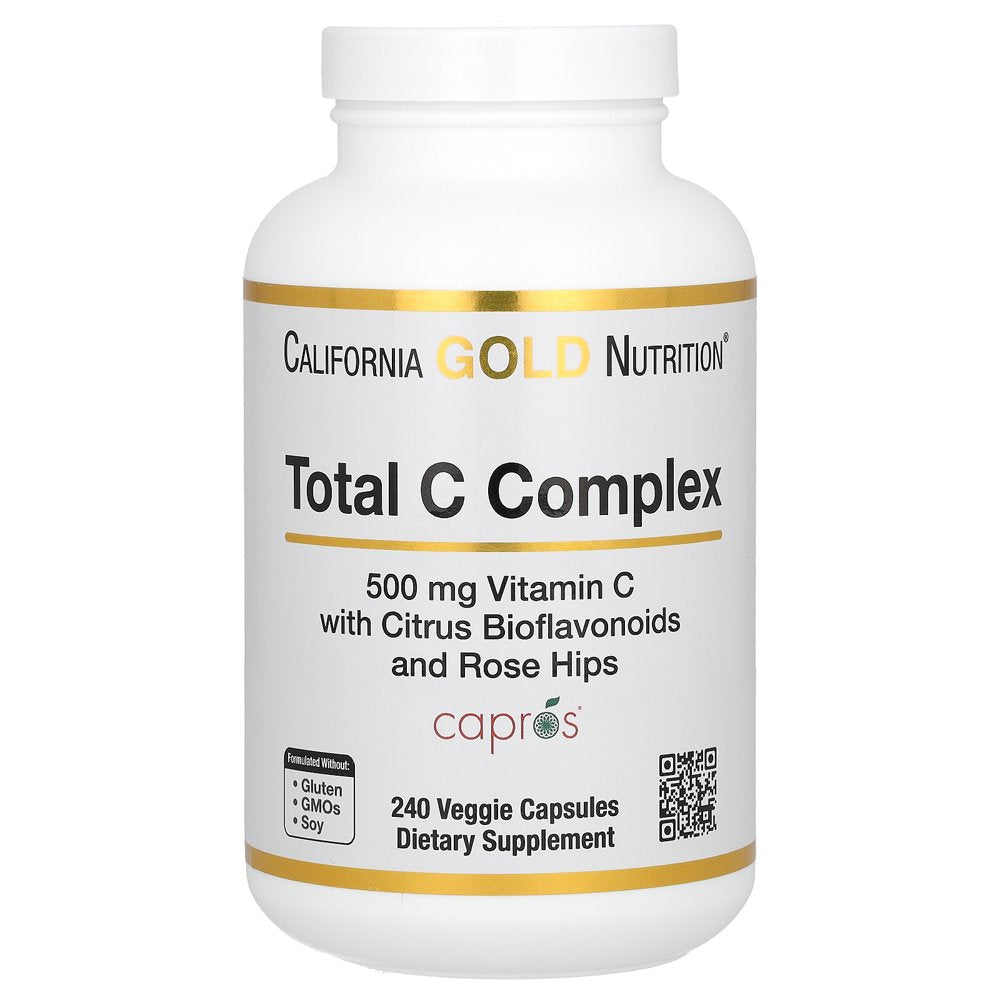 California Gold Nutrition Total C Complex, 500 Mg, 240 Veggie Capsules