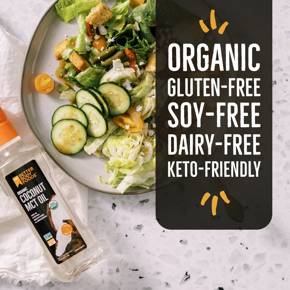 Betterbody Foods Organic Coconut MCT Oil, 500 Ml Bottle