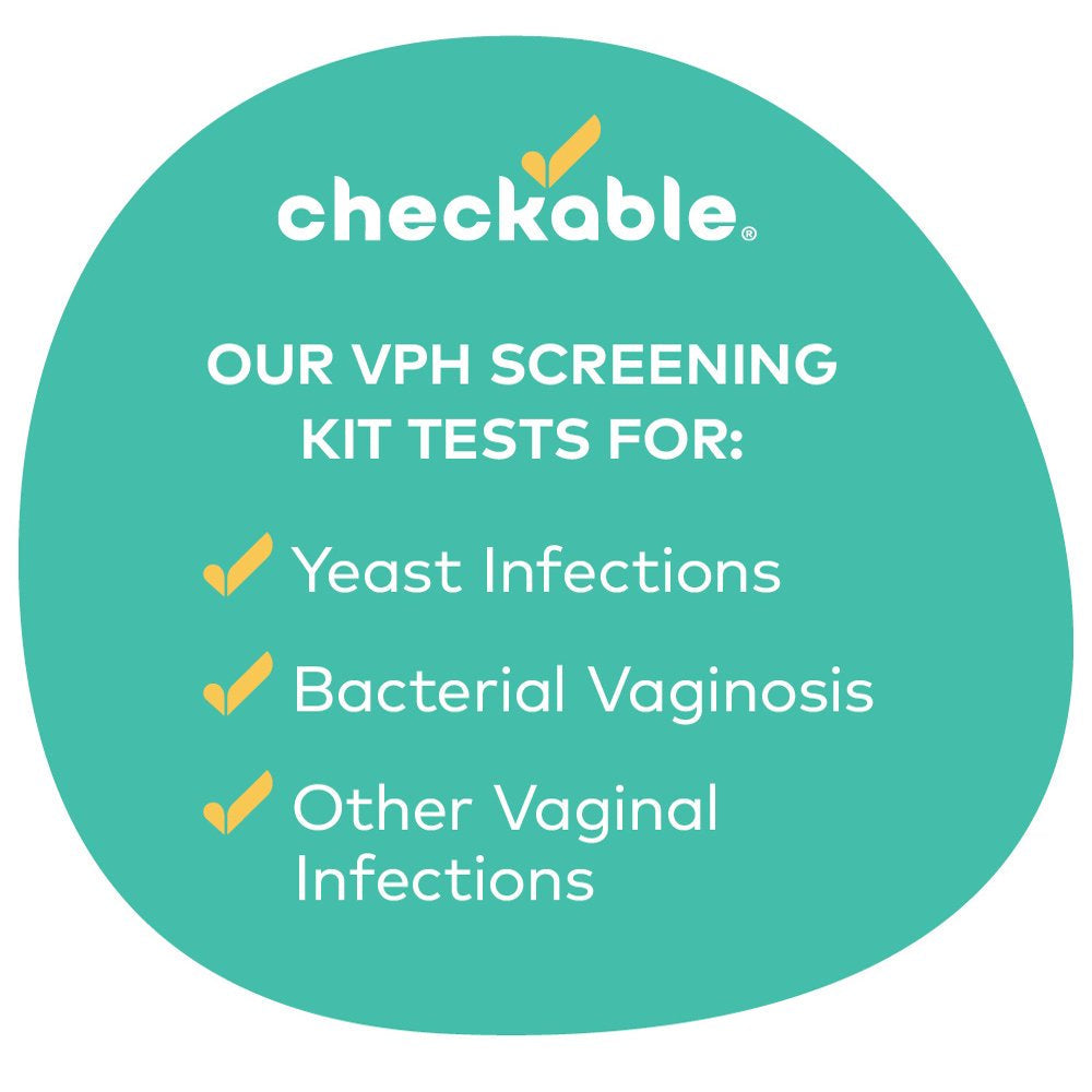 Checkable® Vaginal Ph Screening Strips, Quick Results, Vaginal Ph Balance Screening Strip and Yeast Infection Treatment for Women - 3 Count