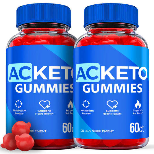 (2 Pack) AC Keto ACV Gummies - Supplement for Weight Loss - Energy & Focus Boosting Dietary Supplements for Weight Management & Metabolism - Fat Burn - 120 Gummies - Nutricity.com.au