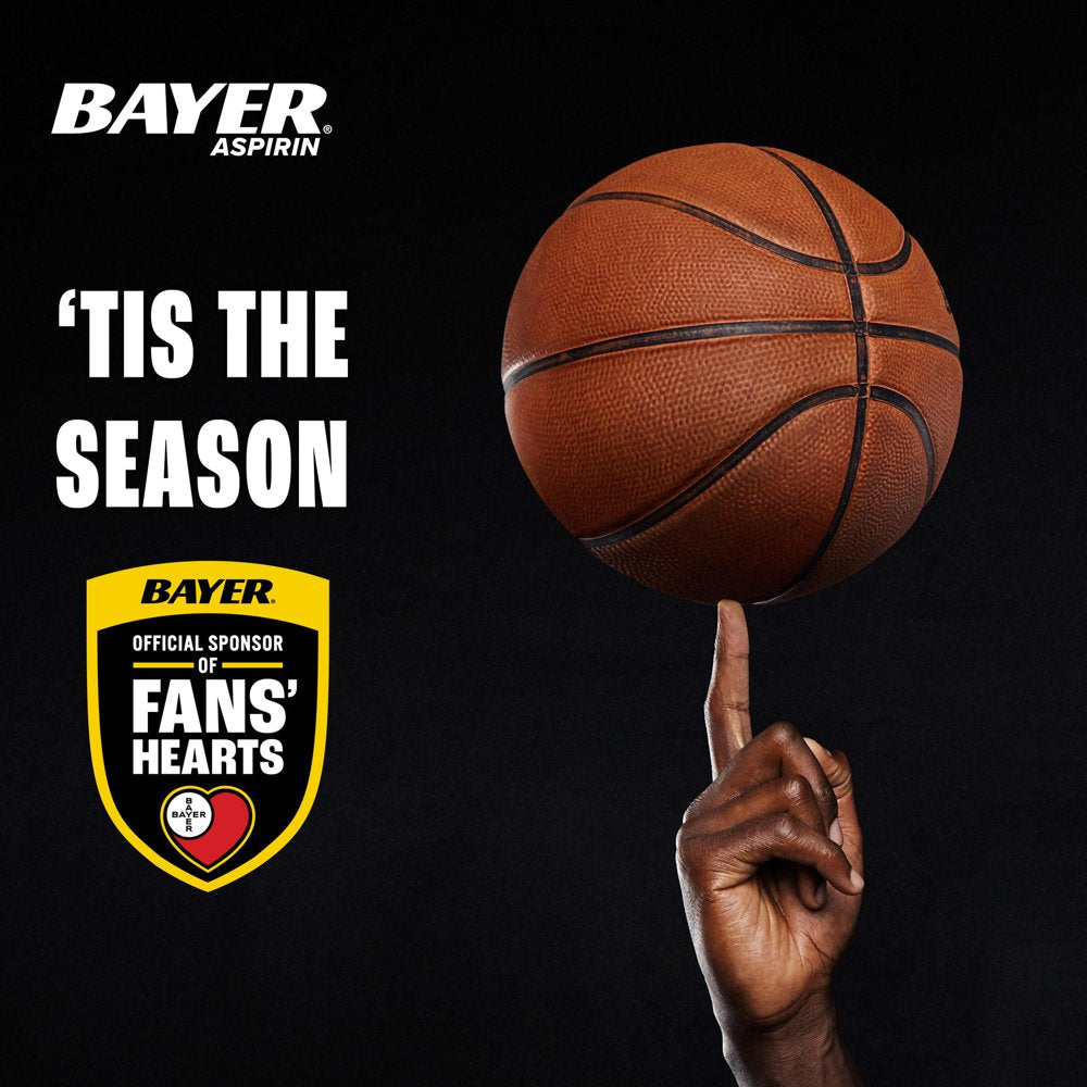 Aspirin Regimen Bayer Low Dose Pain Reliever Enteric Coated Tablets, 81Mg, 120 Count