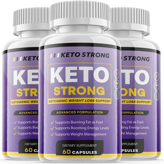 (3 Pack) Keto Strong - Keto Diet Pills - Max Strength - Natural Ketogenic Fat Burner - Advanced Weight Loss & Appetite Suppressant – Diet Pill Boost Energy & Metabolism - Nutricity.com.au