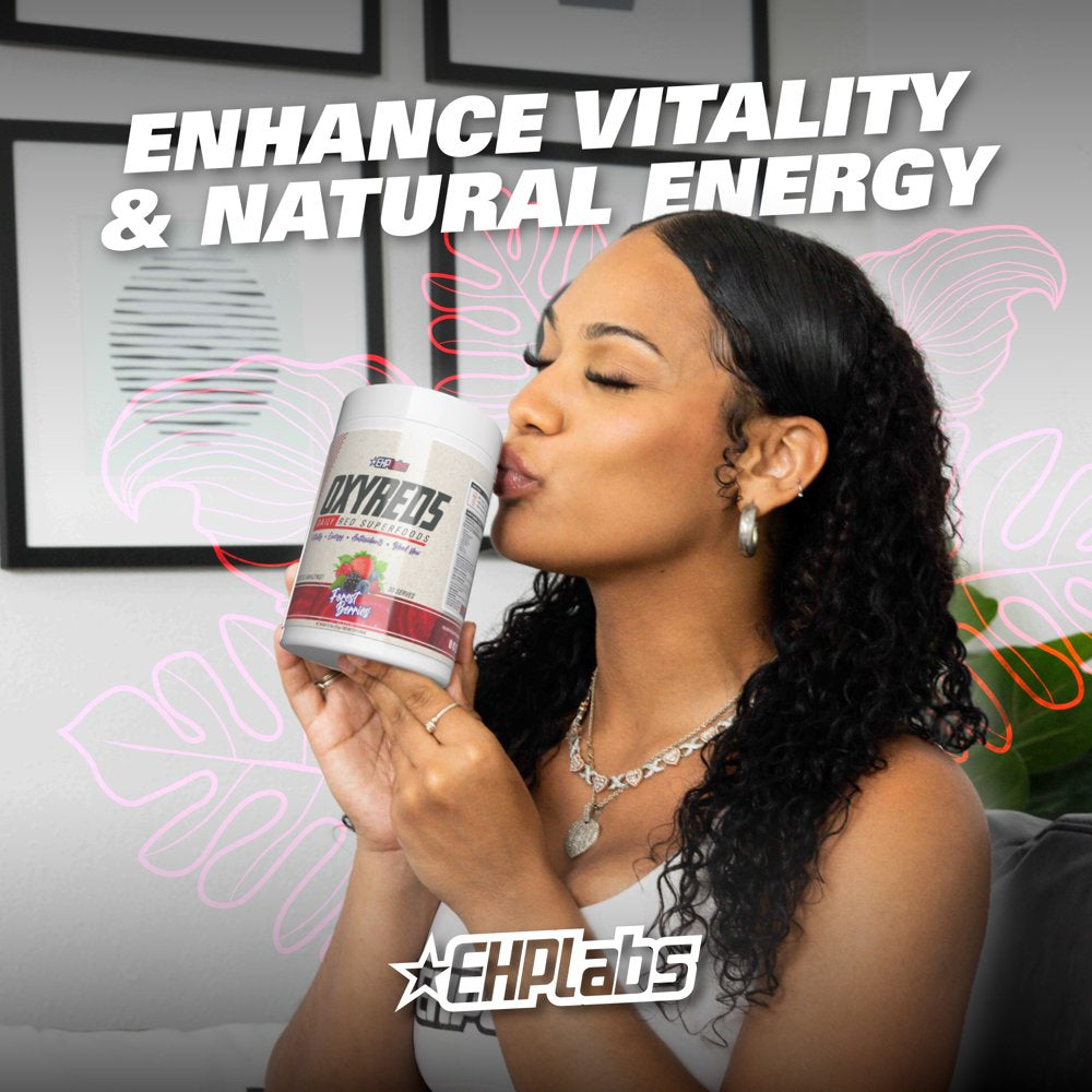 Ehplabs Oxyreds Superfood Beets Powder - Nitric Oxide Supplement, Organic Beet Root Powder, Immune Support Supplement & Prebiotics for Digestive Health, Beet Powder - Fruit Xplosion, 30 Servings