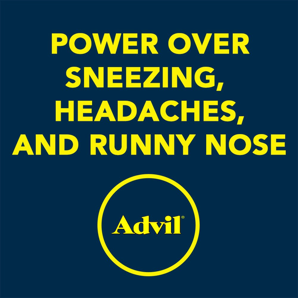 Advil Allergy and Congestion Relief Pain and Headache Reliever Ibuprofen, Coated Tablets, 50 Count