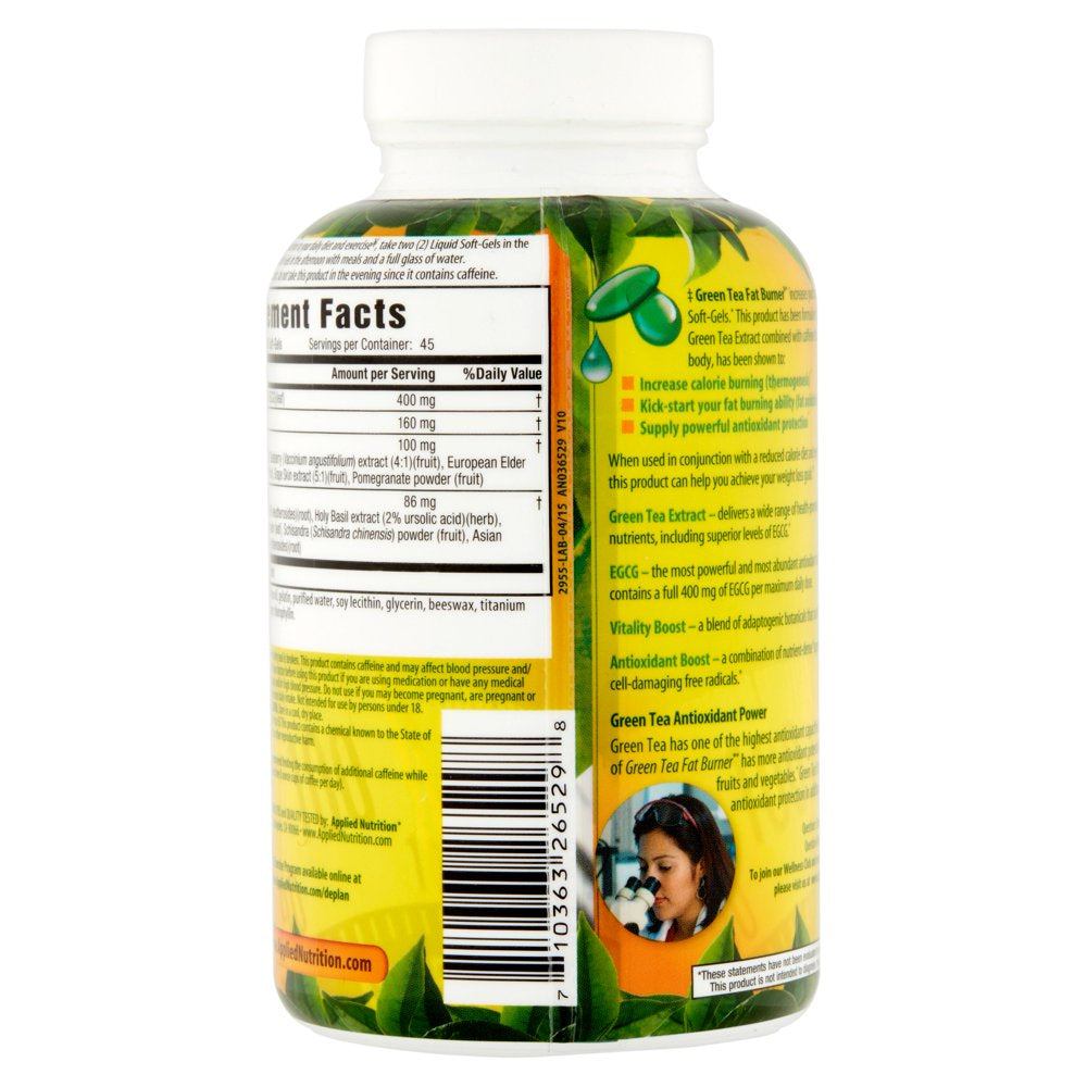 Applied Nutrition Green Tea Weight Loss Supplement, 90 Capsules