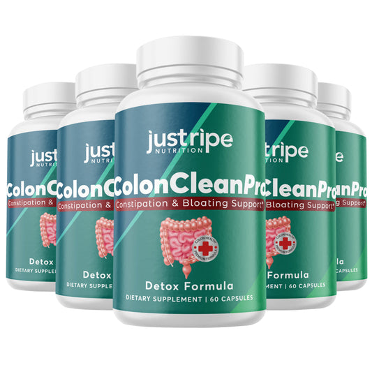 5 Pack Colon Clean Pro Natural Digestive Support Supplement for Gut Health 60Ct