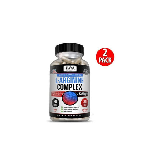 (2 Pack) L-Arginine 60Ct NO3 Nitric Oxide Testosterone Booster Libido ED Support - Nutricity.com.au