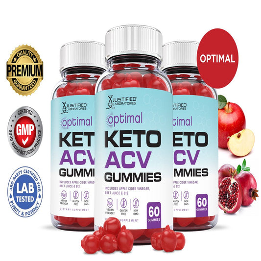 (3 Pack) Optimal Keto ACV Gummies 1000MG Dietary Supplement 180 Gummys - Nutricity.com.au