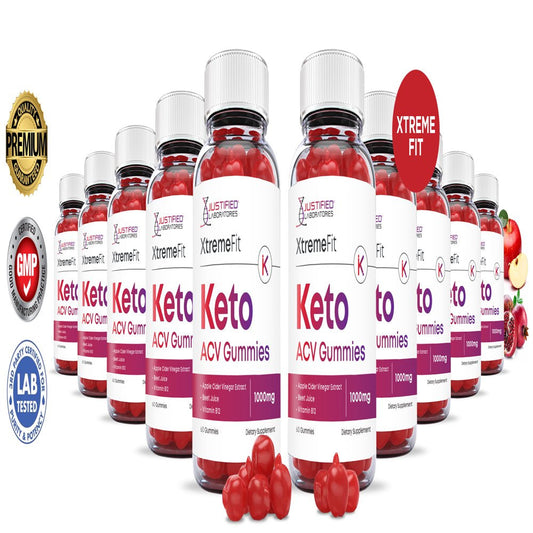(10 Pack) Xtreme Fit Keto ACV Gummies 1000MG Dietary Supplement 600 Gummys - Nutricity.com.au