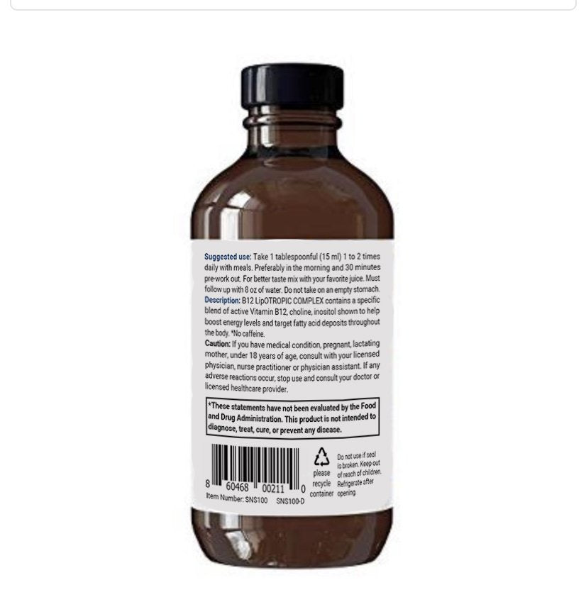 B12 Lipotropic Complex Fat Buster + Energy Booster Liquid Supplement, 30 Days Supply ( 2 Bottles Total 15.20 Fl. Oz). SPECIAL PROMO GET 1 BOTTLE FREE