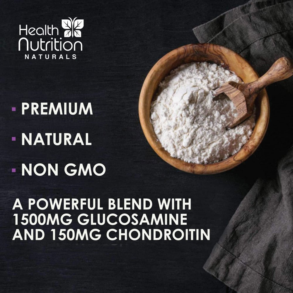 Glucosamine Chondroitin MSM Turmeric Boswellia - Joint Support Supplement for Joint Health and Joint Function Support - Glucosamine Sulfate Mobility Formula - Gluten Free and Non-Gmo - 240 Capsules