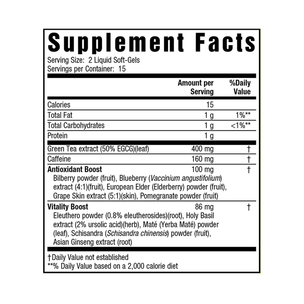 Applied Nutrition Green Tea Fat Burner Weight Loss Pills, 30 Ct