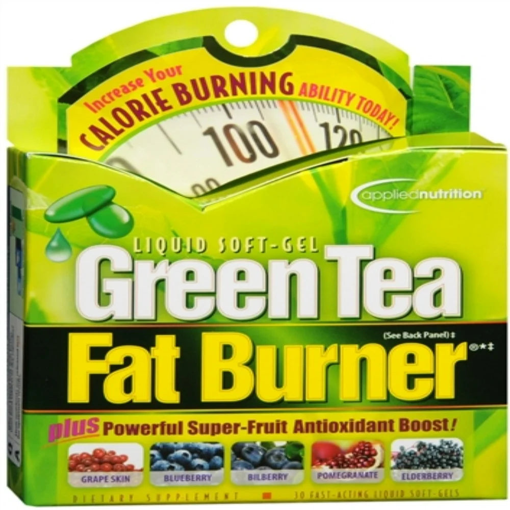 Applied Nutrition Green Tea Fat Burner Liquid Soft-Gels 30 Soft Gels