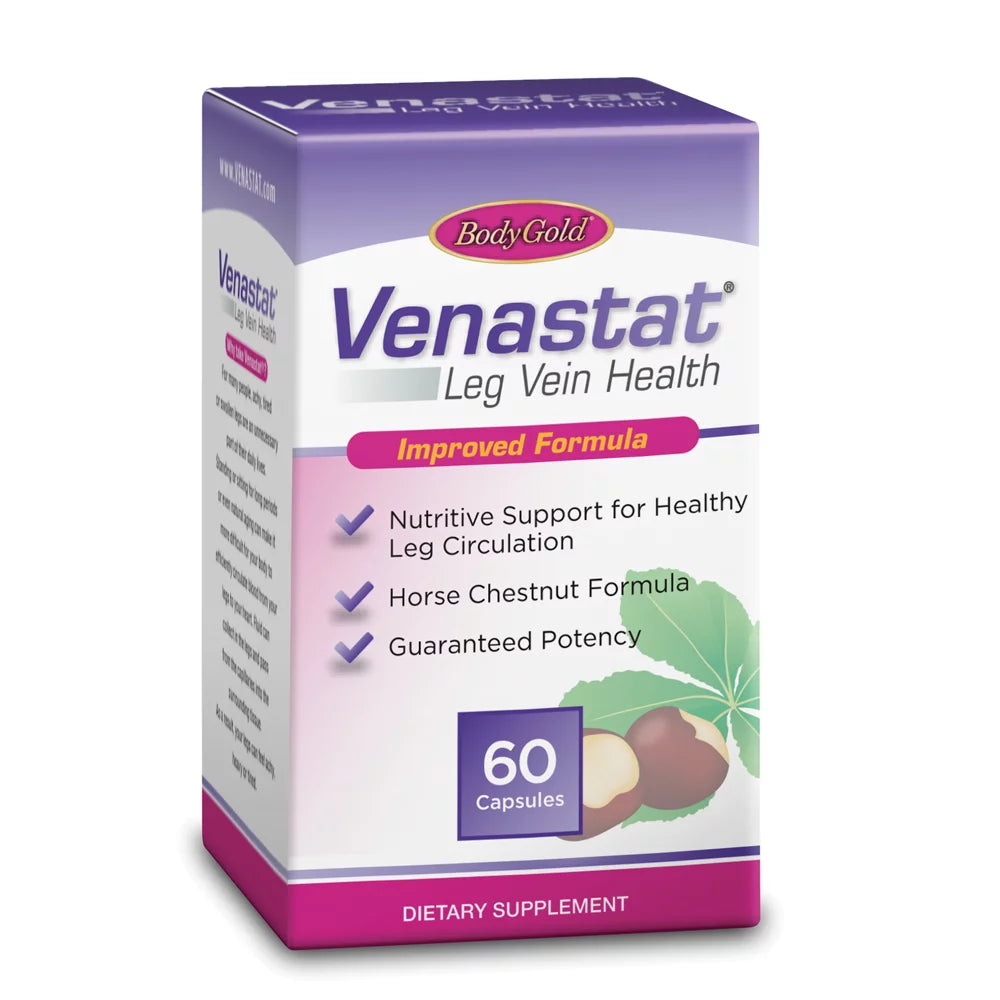 Body Gold Venastat Leg Vein Health, Bonus Pack 60+45, Capsules , 105 Ea (60 CT)