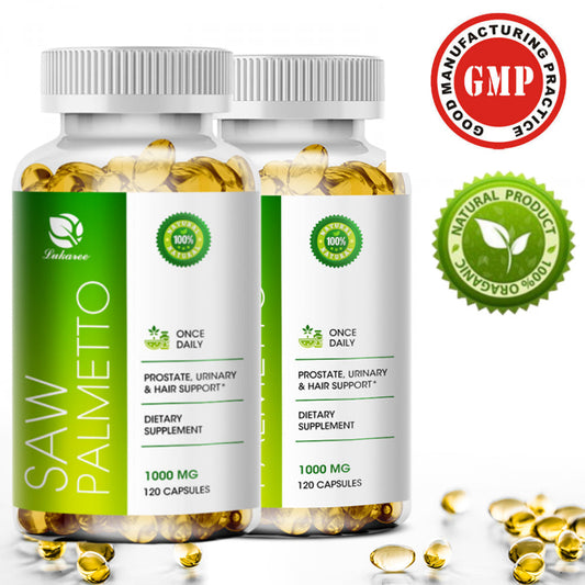 (2 PACK) Lukaree Saw Palmetto Extract 1000Mg | 240 Vegan Capsules | Non-Gmo and Gluten Free Formula | from Saw Palmetto Berries - Nutricity.com.au