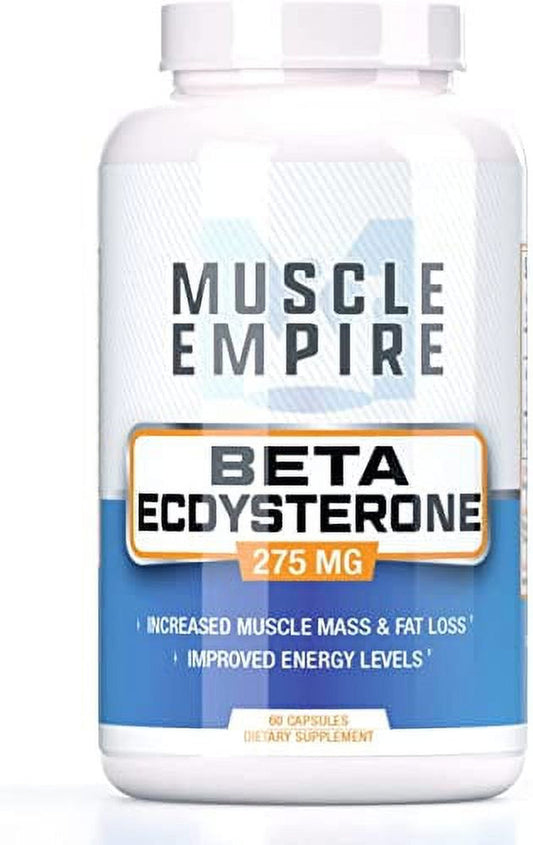 Beta-Ecdysterone Capsules - Lean Muscle Building & Strength Gains - 180 Count - Muscle Empire