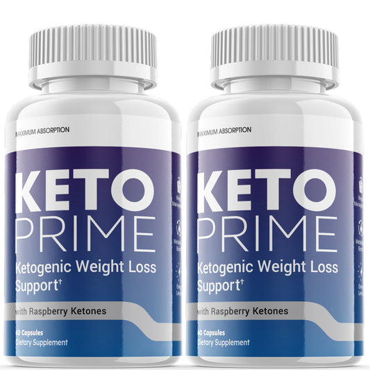 (2 Pack) Keto Prime - Supplement for Weight Loss - Energy & Focus Boosting Dietary Supplements for Weight Management & Metabolism - Advanced Fat Burn Raspberry Ketones Pills - 120 Capsules - Nutricity.com.au