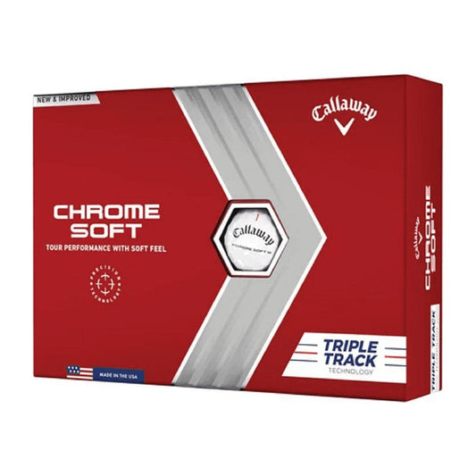 Callaway Chrome Soft 22 Triple Track Golf Balls 12Pk White