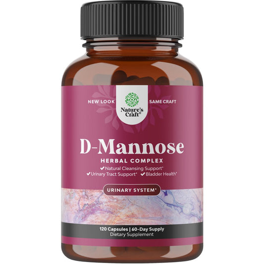 D Mannose with Cranberry Extract Capsules - D Mannose Capsules for Kidney Cleanse Liver Support and Urinary Tract Health for Women - D-Mannose 1000Mg per Serving Capsules with Hibiscus and Dandelion