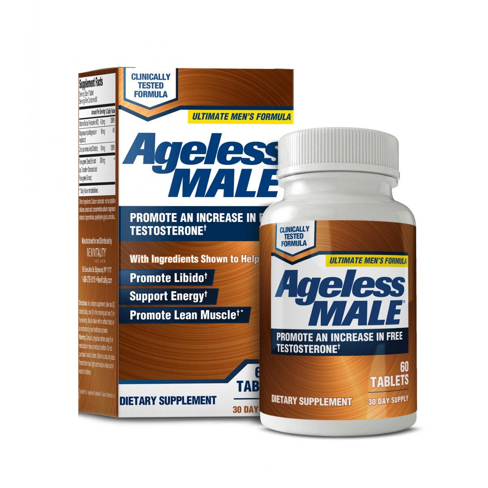 Ageless Male Free Testosterone Booster with Testofen, Capsules, 60 Ct
