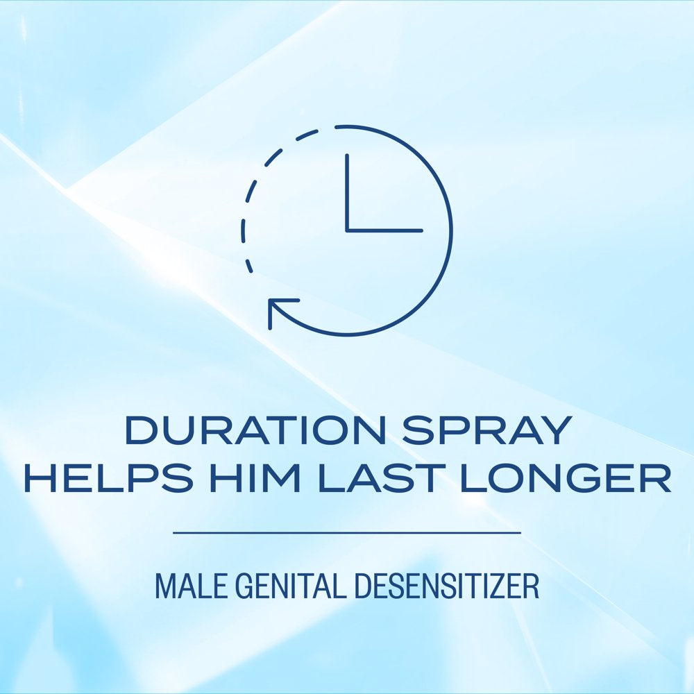 K-Y Duration Spray 0.16 Fl Oz, for Men, Adult Couples, Lidocaine Numbing Male Genital Desensitizer to Last Longer, Pleasure Enhancer, 36 Sprays, No Mess Easy Application