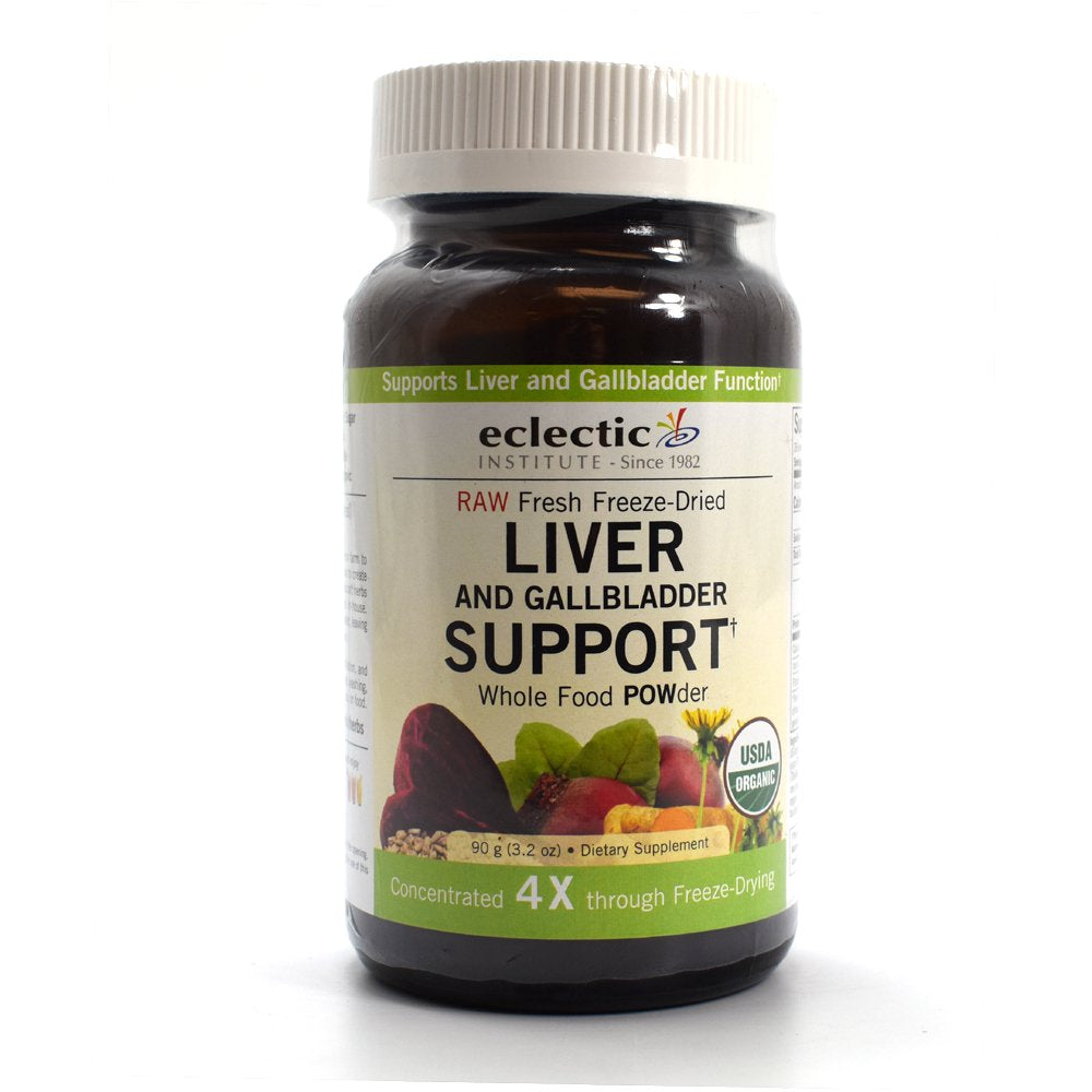 Eclectic Institute USDA Organic Raw Fresh Freeze-Dried Liver and Gallbladder Support - 90 Grams