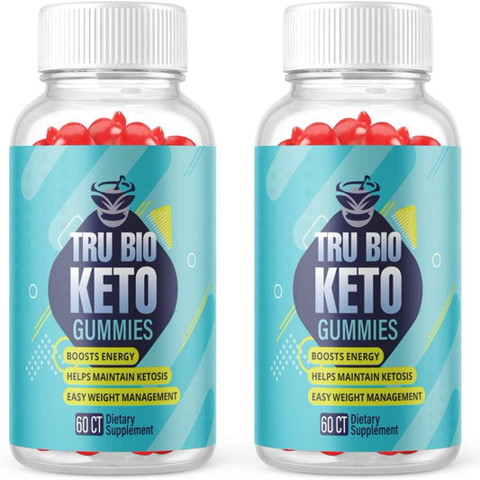 (2 Pack) Tru Bio Keto ACV Gummies - Supplement for Weight Loss - Energy & Focus Boosting Dietary Supplements for Weight Management & Metabolism - Fat Burn - 120 Gummies - Nutricity.com.au